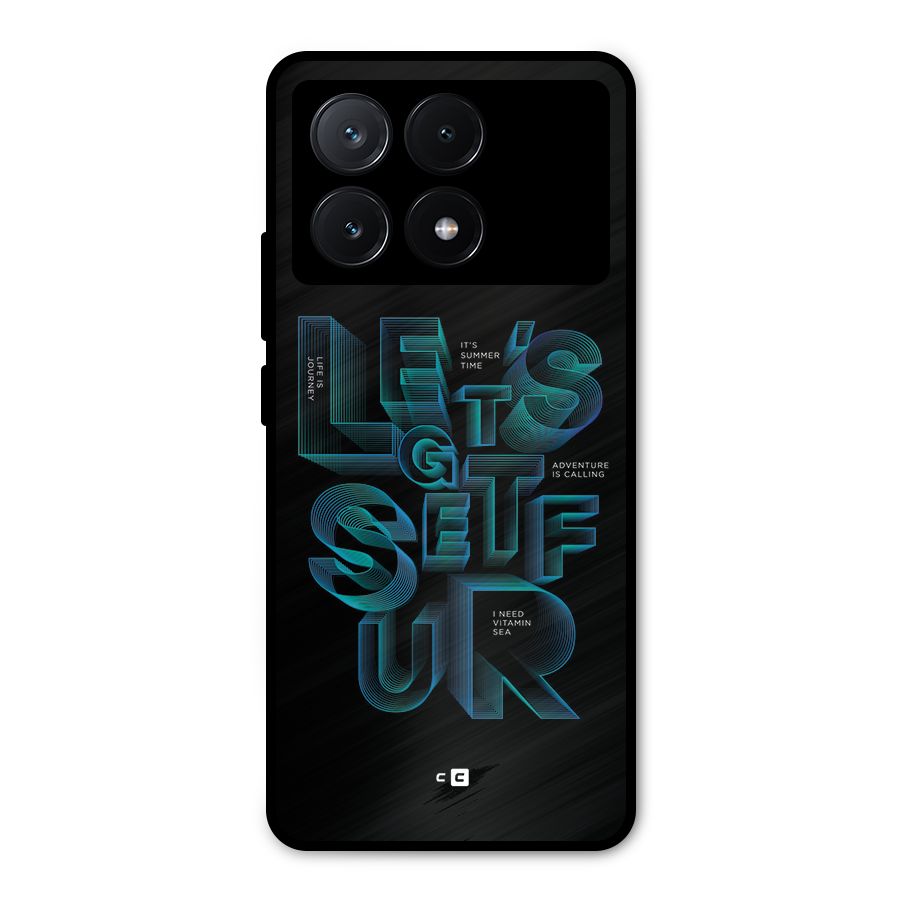 Lets Get Surf Metal Back Case for Poco X6 Pro