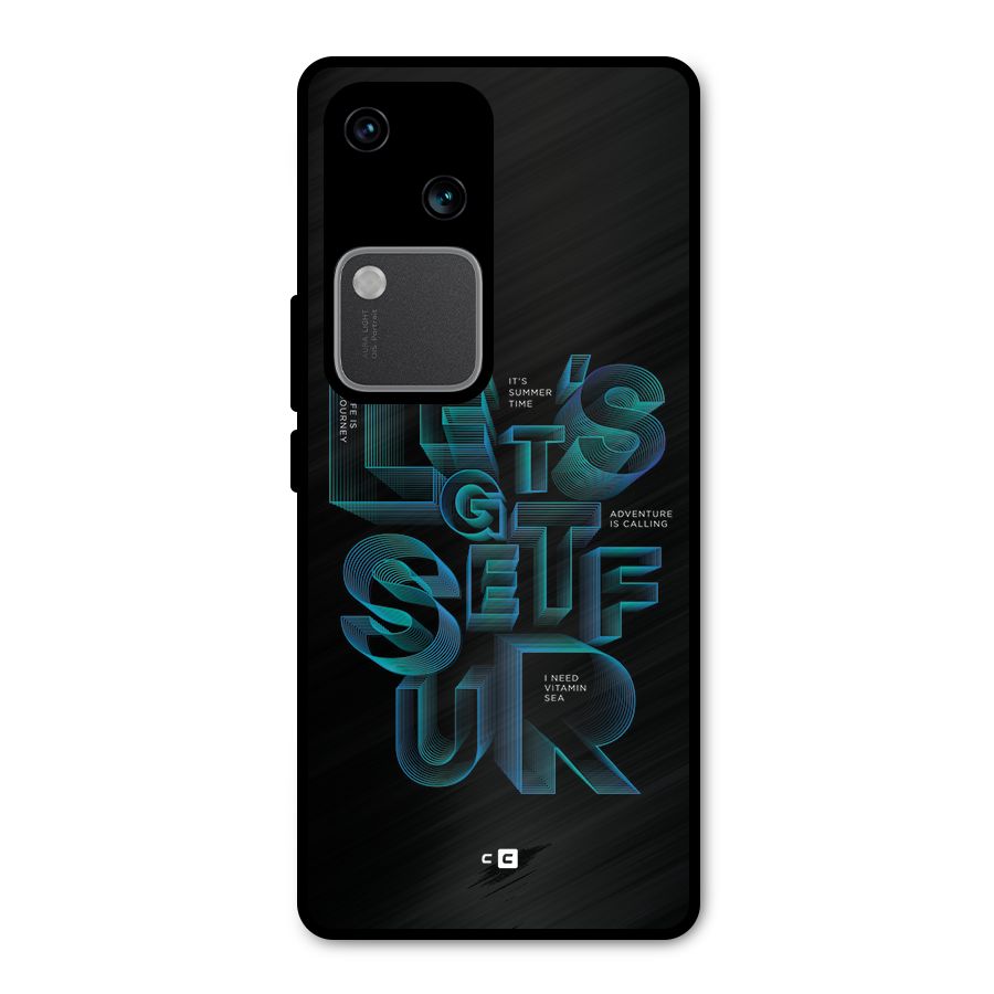 Lets Get Surf Metal Back Case for Vivo V30