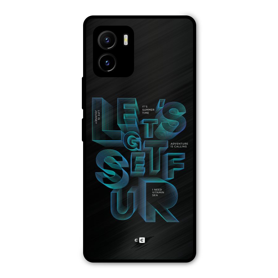 Lets Get Surf Metal Back Case for Vivo Y15s
