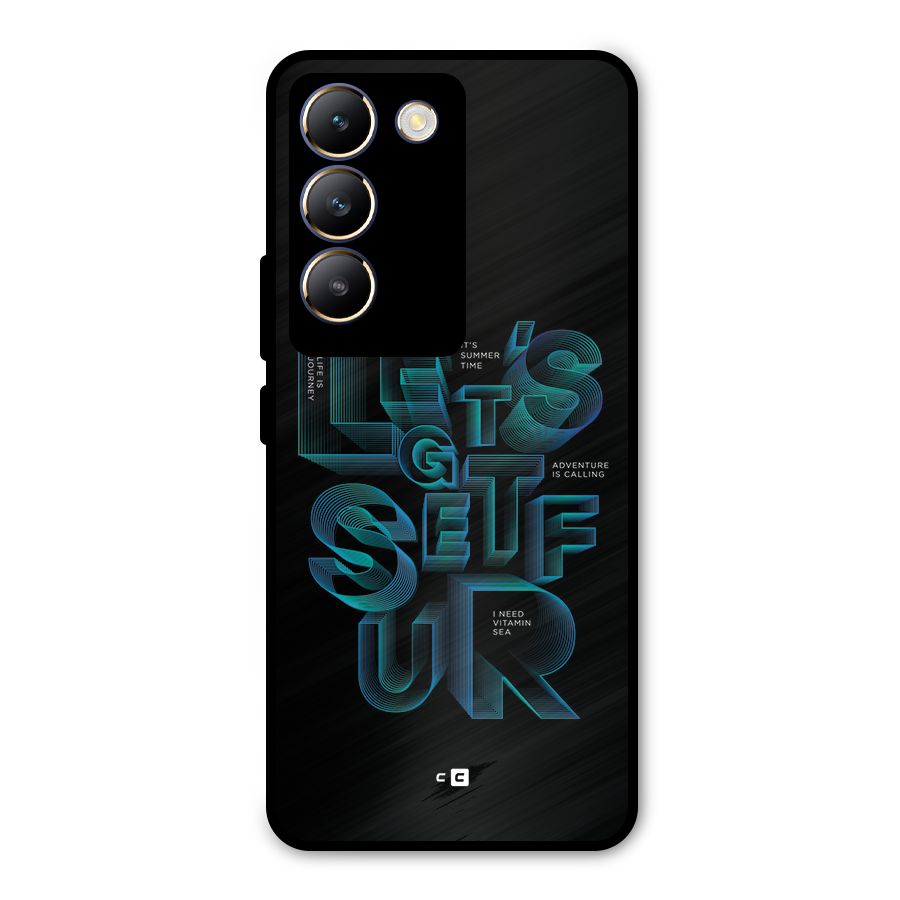 Lets Get Surf Metal Back Case for Vivo Y200e