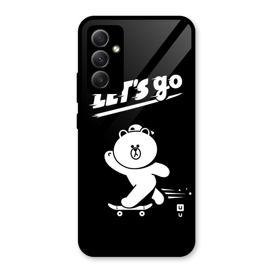 Lets Go Art Glass Back Case for Galaxy A34
