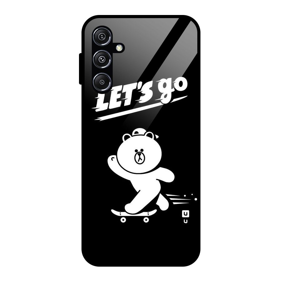 Lets Go Art Glass Back Case for Galaxy M34 5G
