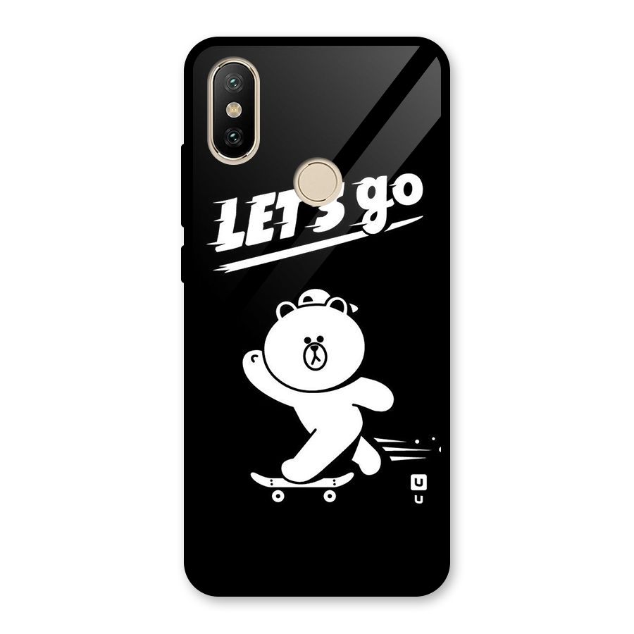 Lets Go Art Glass Back Case for Redmi A1