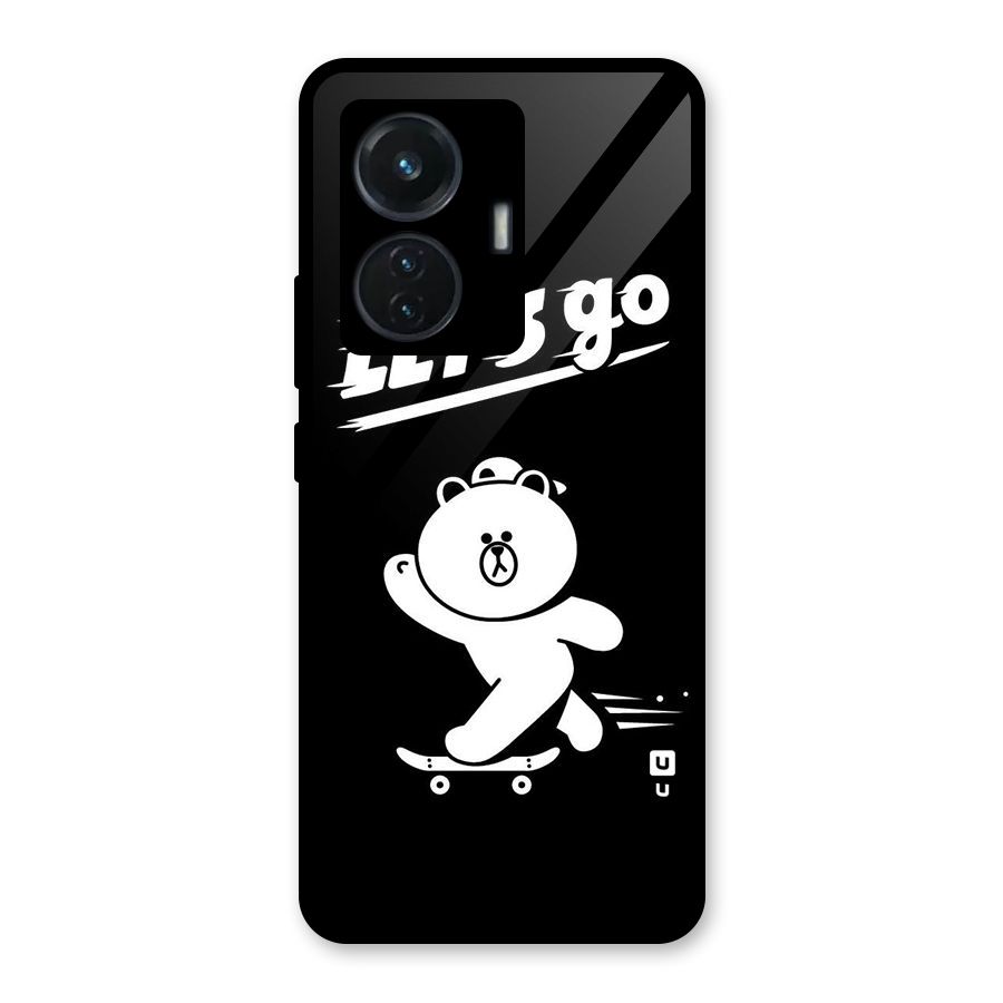 Lets Go Art Glass Back Case for Vivo T1 44W