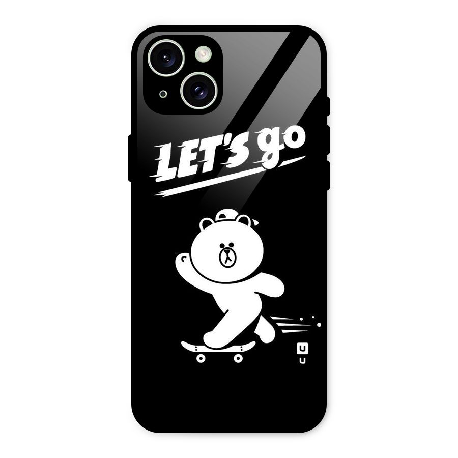 Lets Go Art Glass Back Case for iPhone 15 Plus
