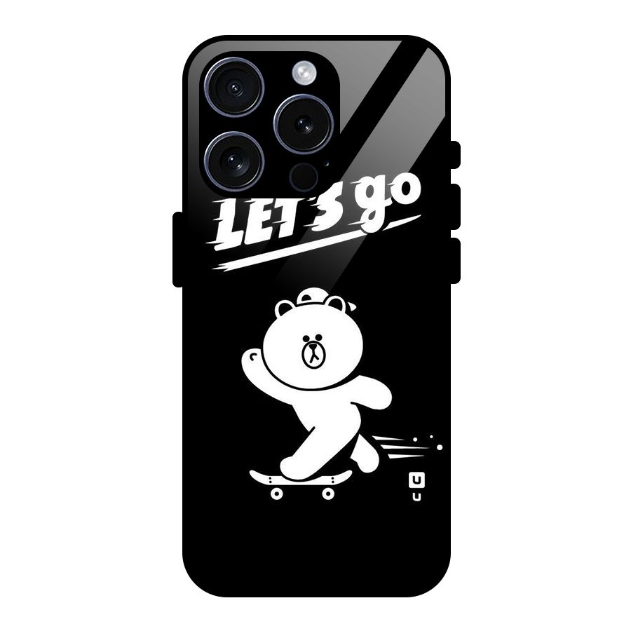 Lets Go Art Glass Back Case for iPhone 15 Pro