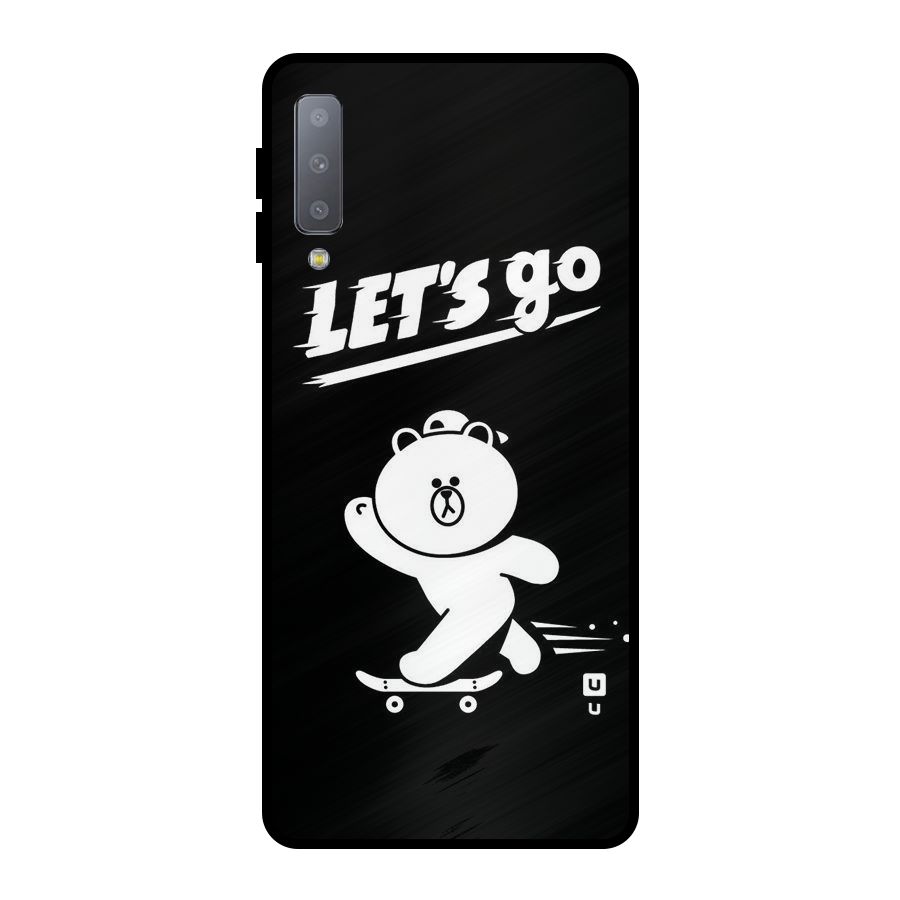 Lets Go Art Metal Back Case for Galaxy A7 (2018)
