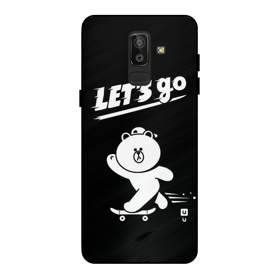 Lets Go Art Metal Back Case for Galaxy J8