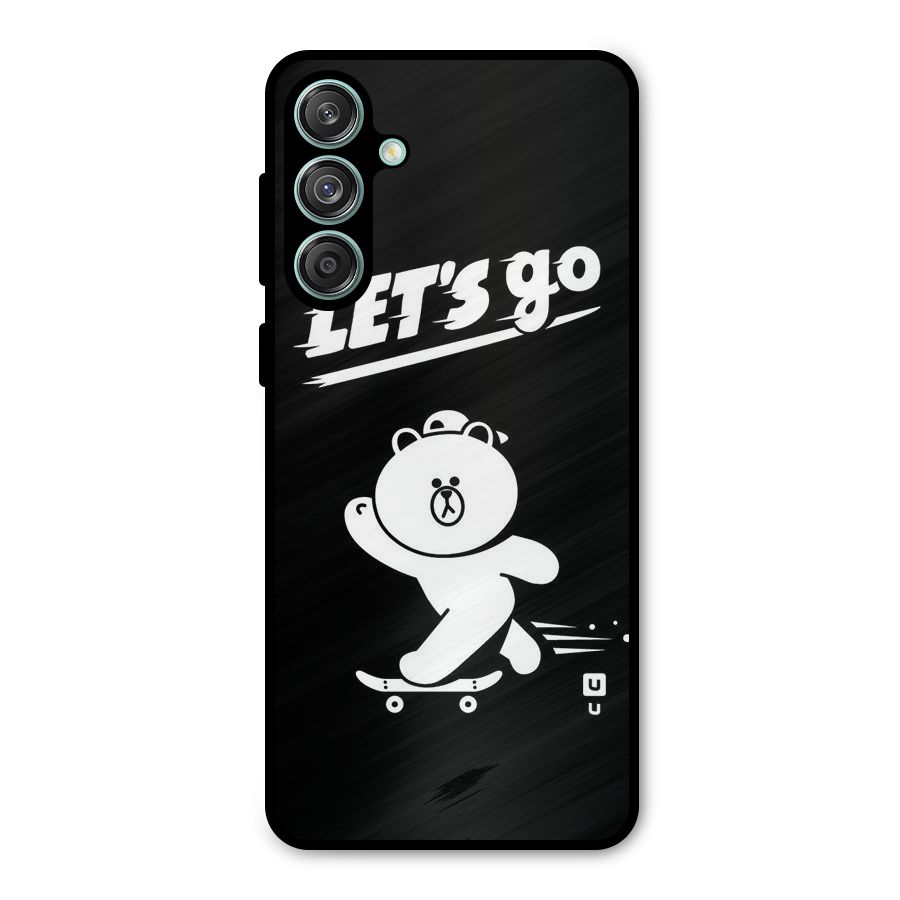 Lets Go Art Metal Back Case for Galaxy M55 5G