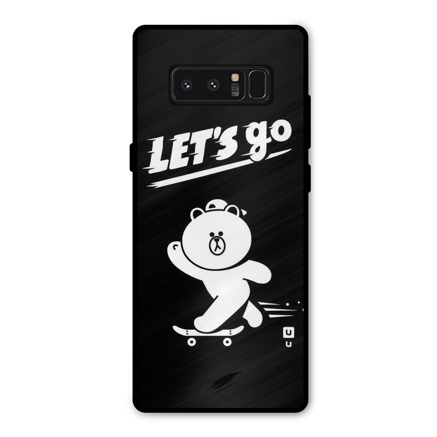 Lets Go Art Metal Back Case for Galaxy Note 8