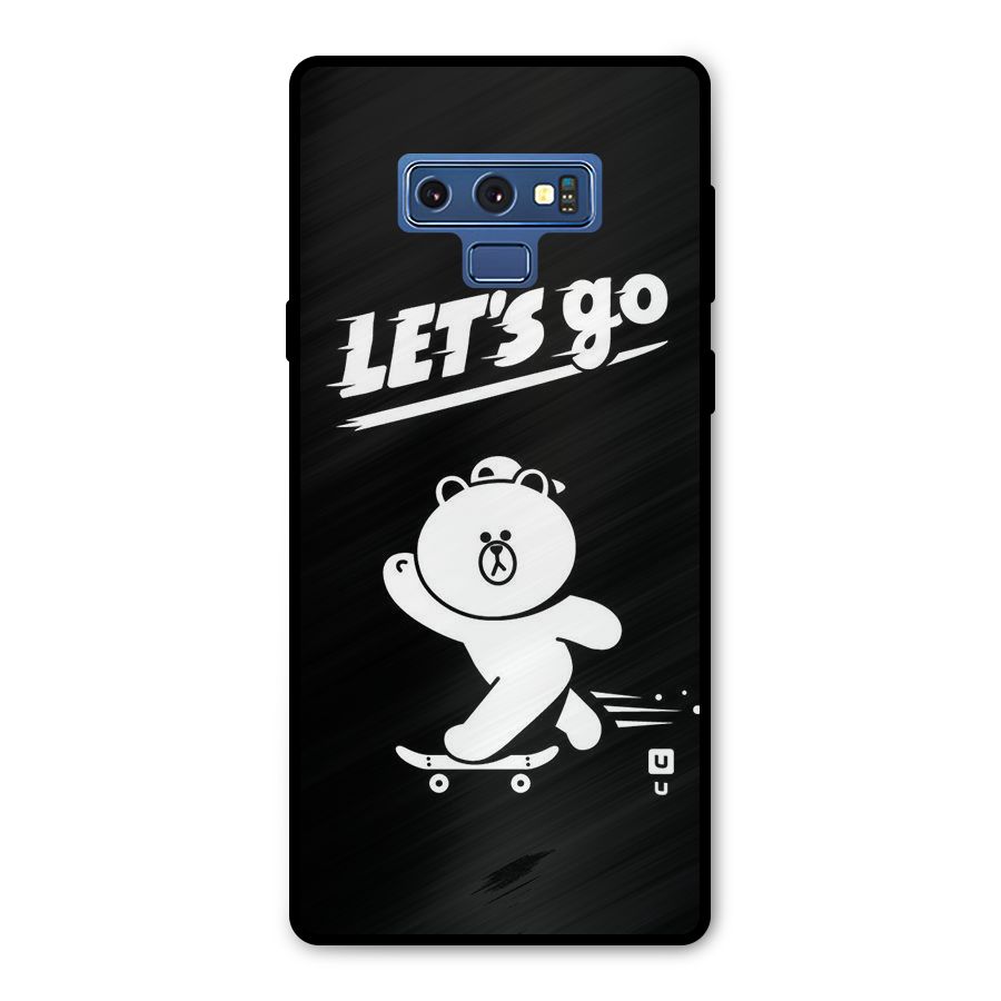 Lets Go Art Metal Back Case for Galaxy Note 9