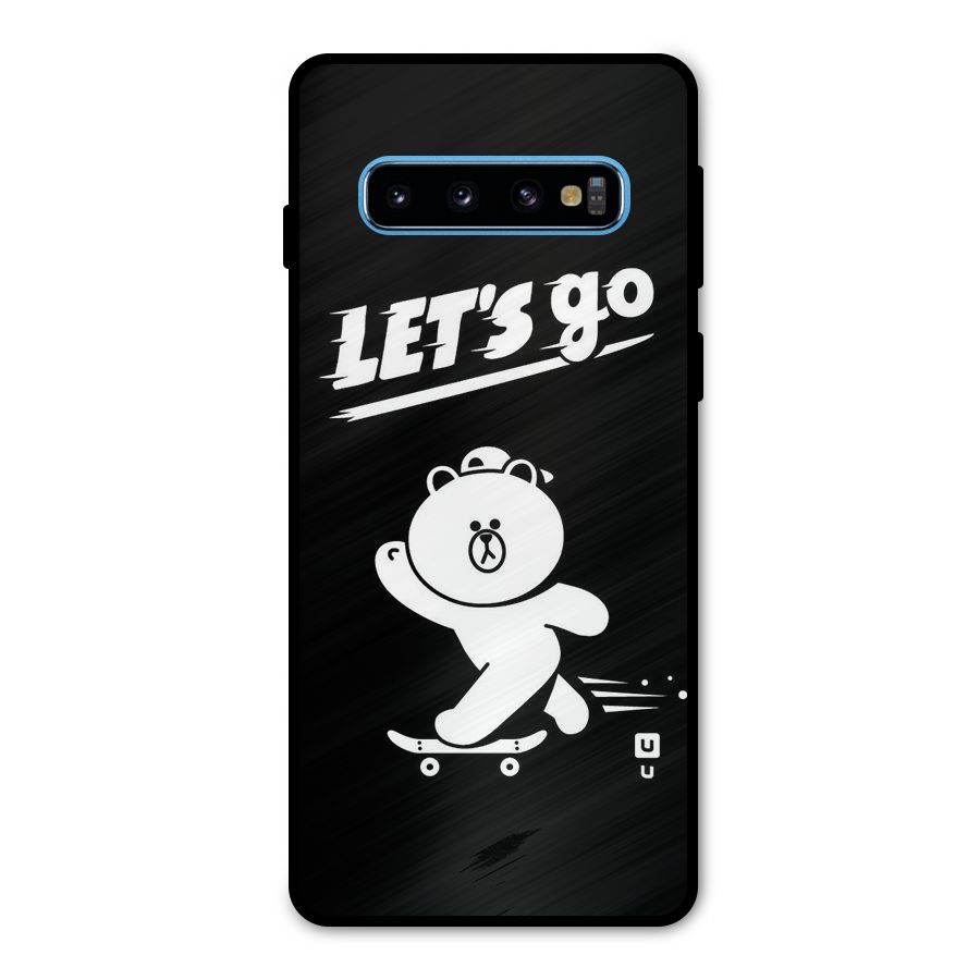 Lets Go Art Metal Back Case for Galaxy S10