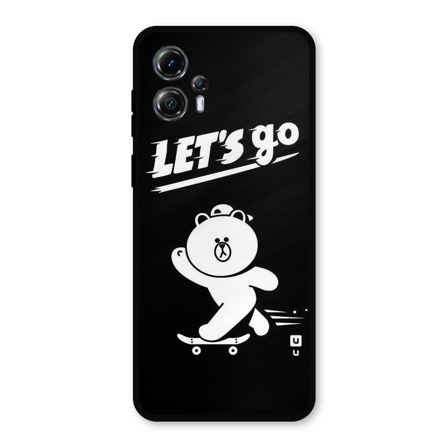 Lets Go Art Metal Back Case for Moto G13