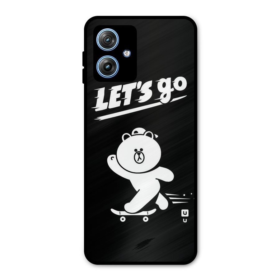 Lets Go Art Metal Back Case for Moto G54