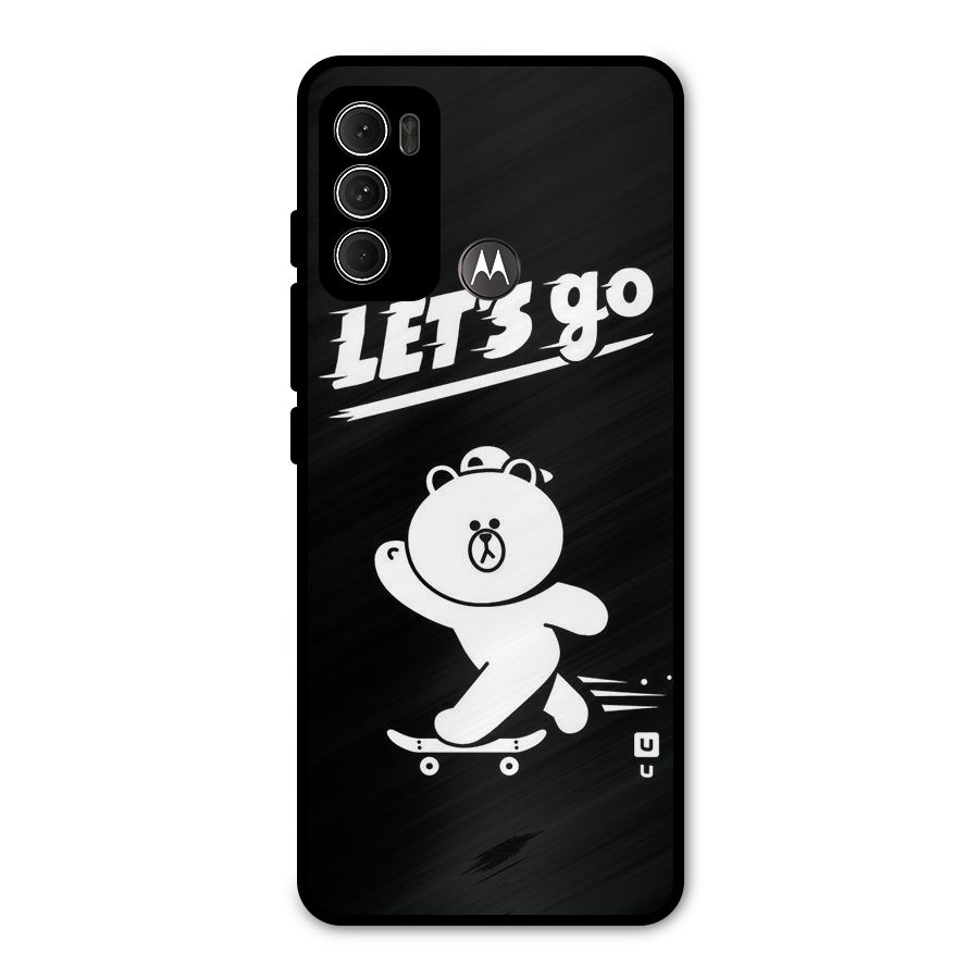 Lets Go Art Metal Back Case for Moto G60