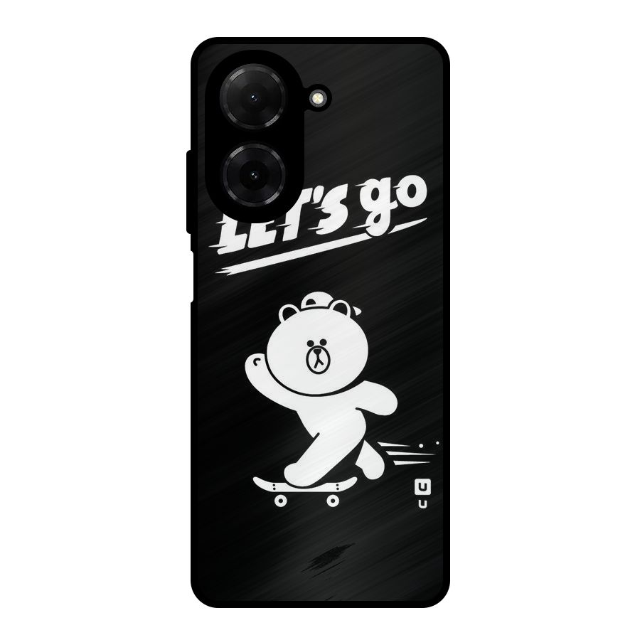 Lets Go Art Metal Back Case for Poco C71
