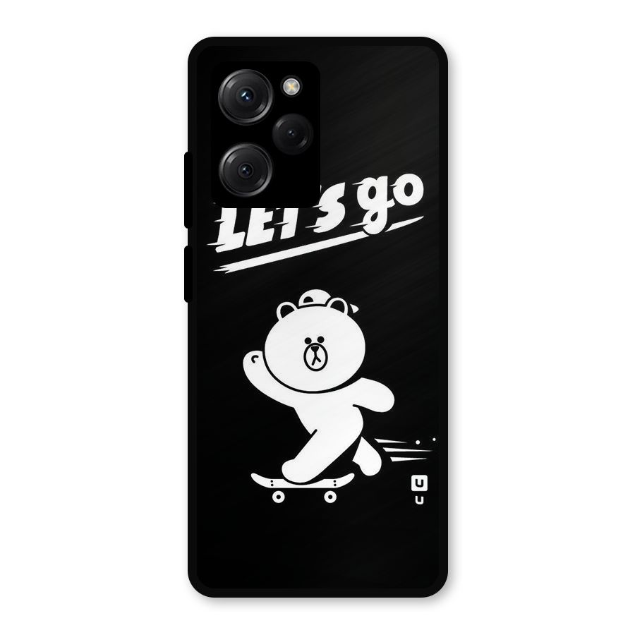 Lets Go Art Metal Back Case for Poco X5 Pro