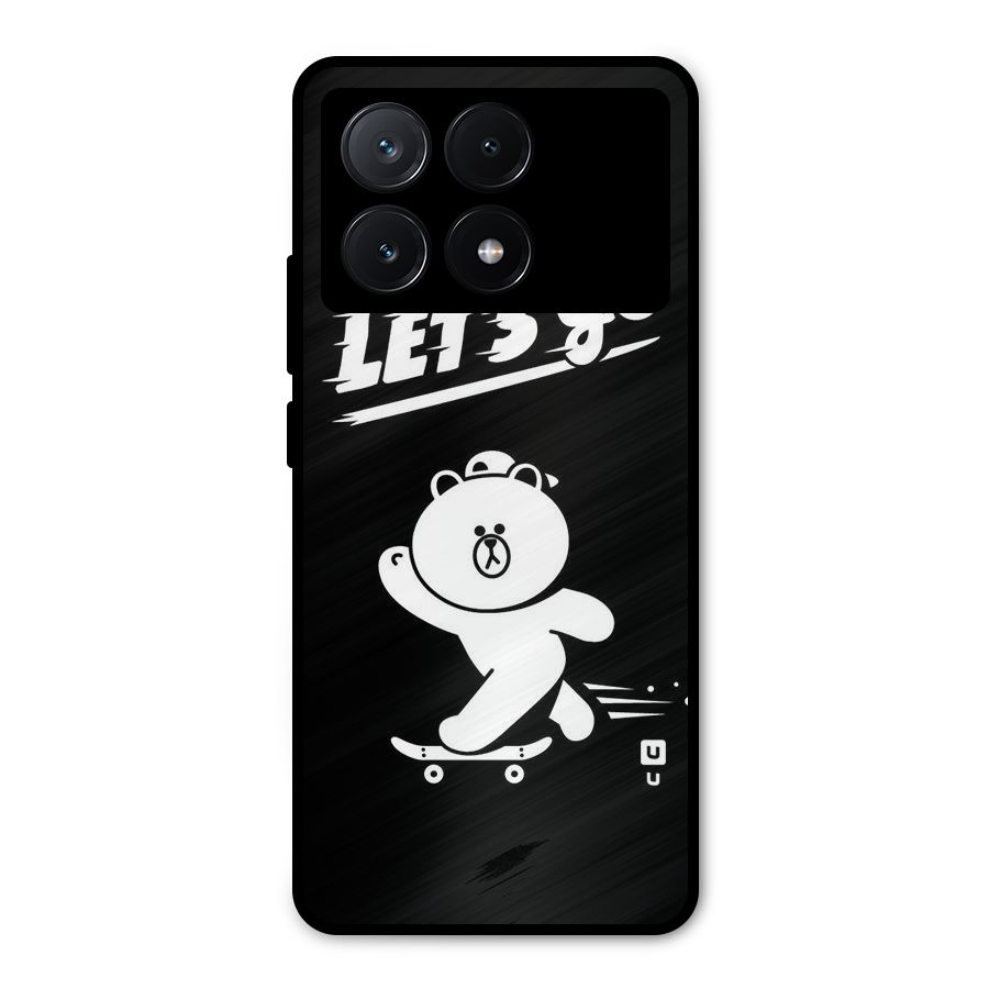 Lets Go Art Metal Back Case for Poco X6 Pro