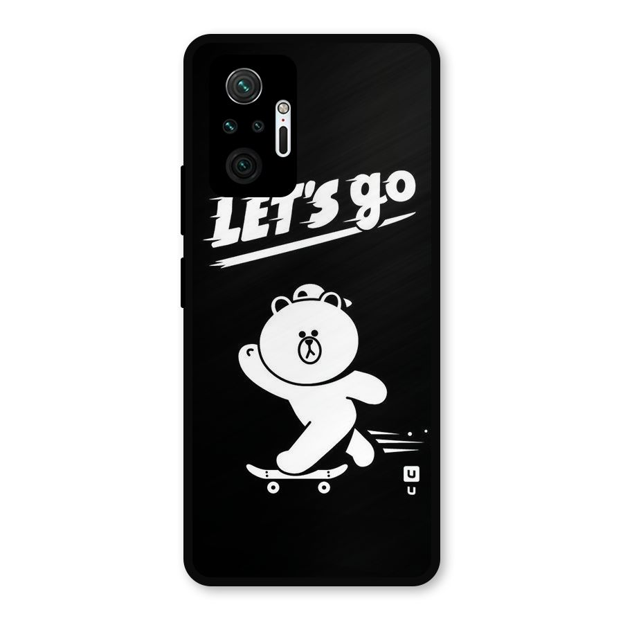 Lets Go Art Metal Back Case for Redmi Note 10 Pro