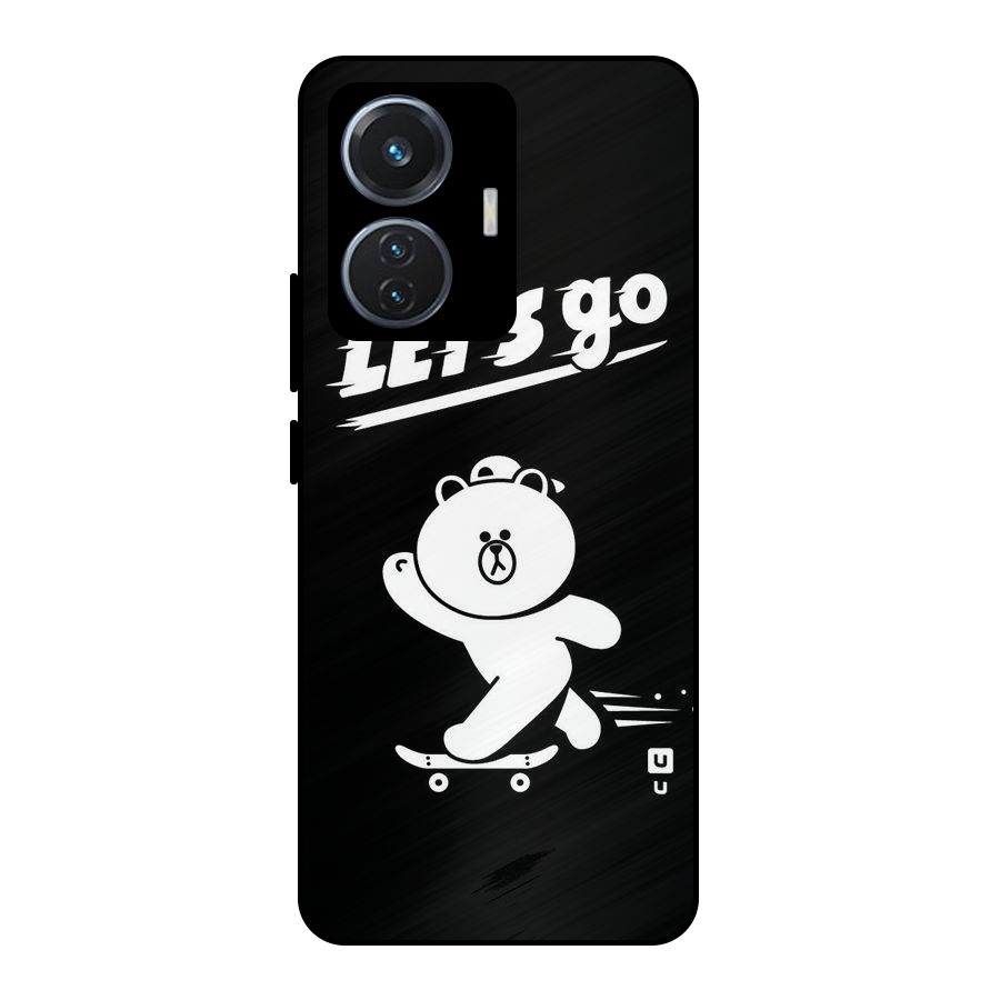 Lets Go Art Metal Back Case for Vivo T1 44W