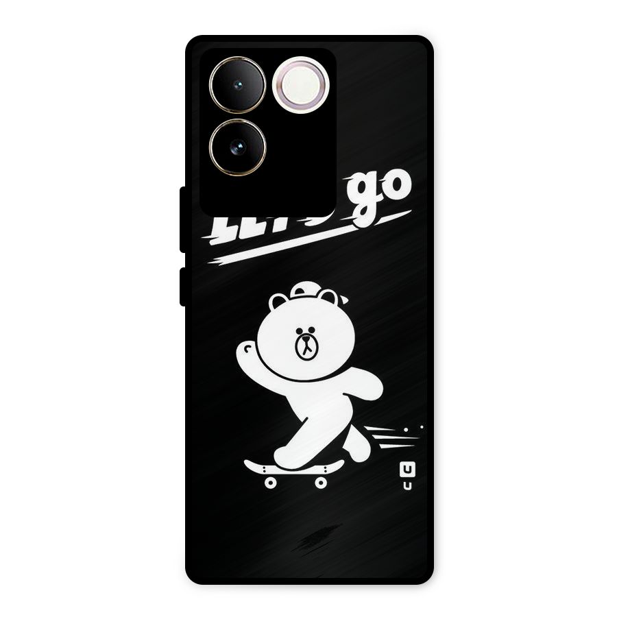 Lets Go Art Metal Back Case for Vivo T2 Pro
