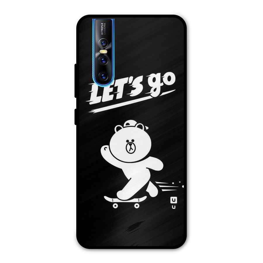 Lets Go Art Metal Back Case for Vivo V15 Pro