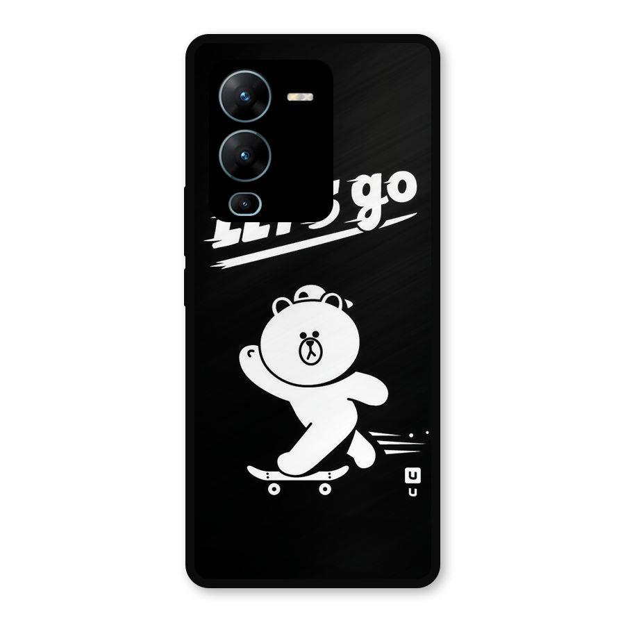 Lets Go Art Metal Back Case for Vivo V25 Pro