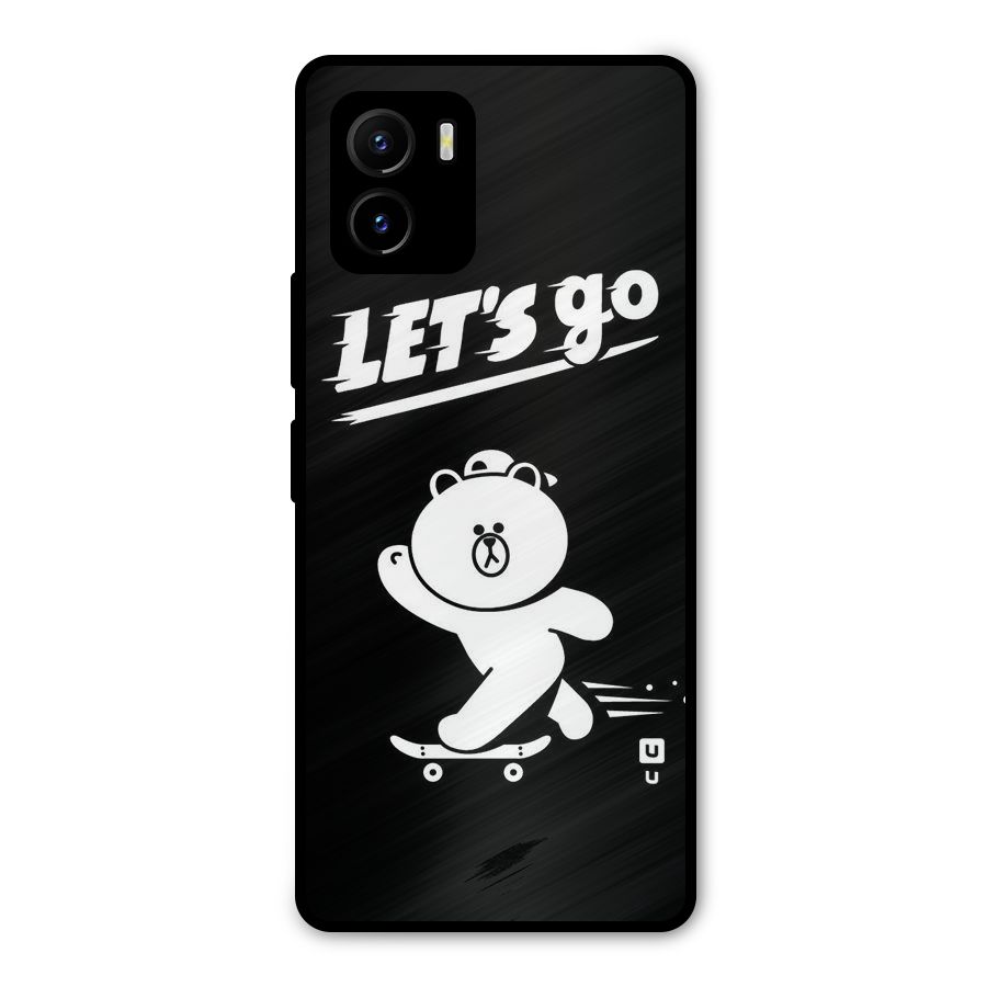 Lets Go Art Metal Back Case for Vivo Y15s