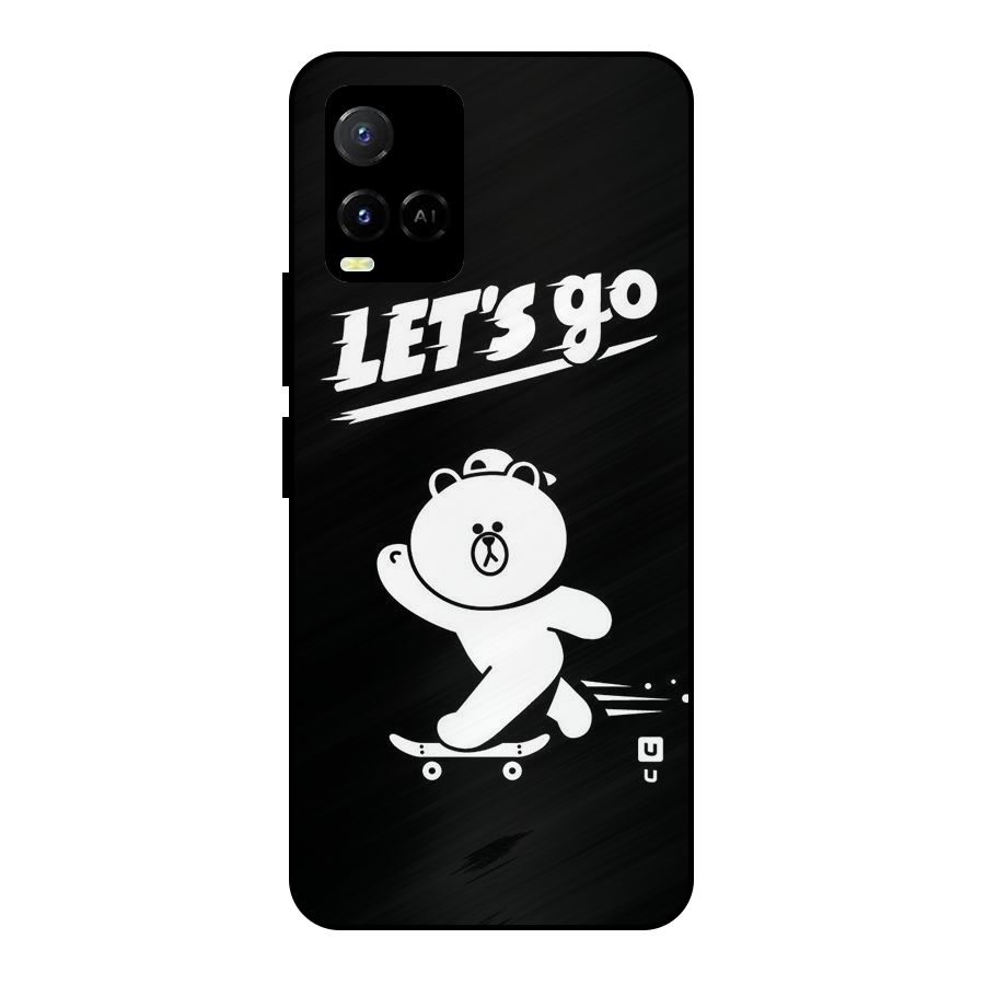 Lets Go Art Metal Back Case for Vivo Y21 2021