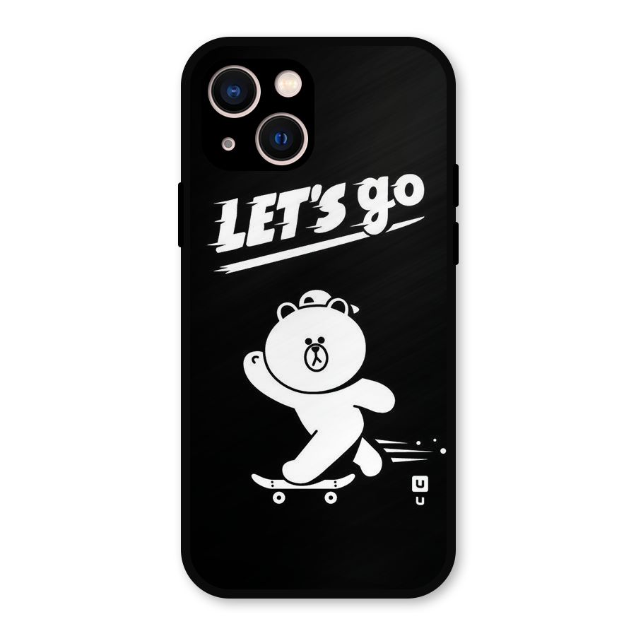 Lets Go Art Metal Back Case for iPhone 13