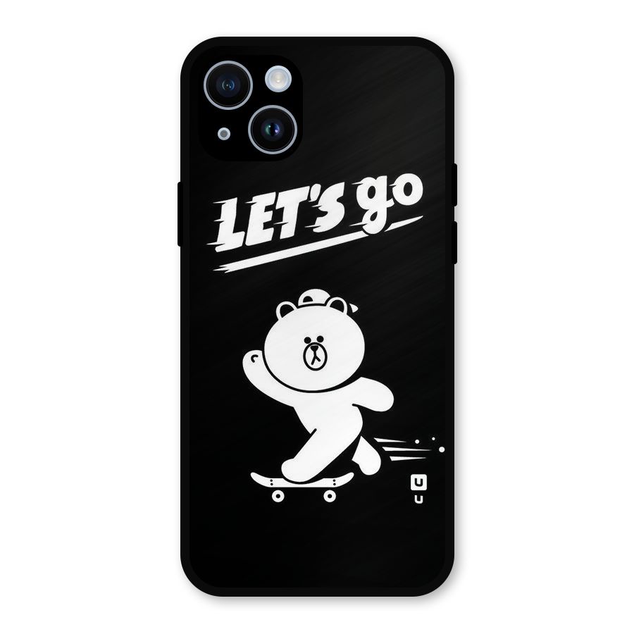Lets Go Art Metal Back Case for iPhone 14