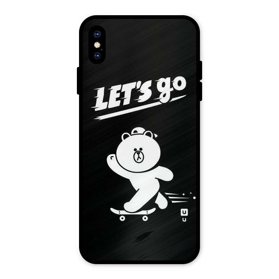 Lets Go Art Metal Back Case for iPhone XS Max