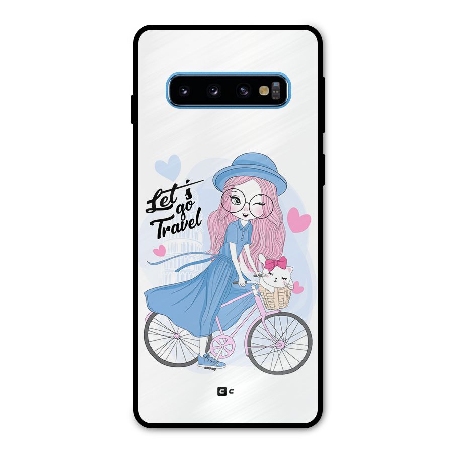 Lets Go Travel Metal Back Case for Galaxy S10