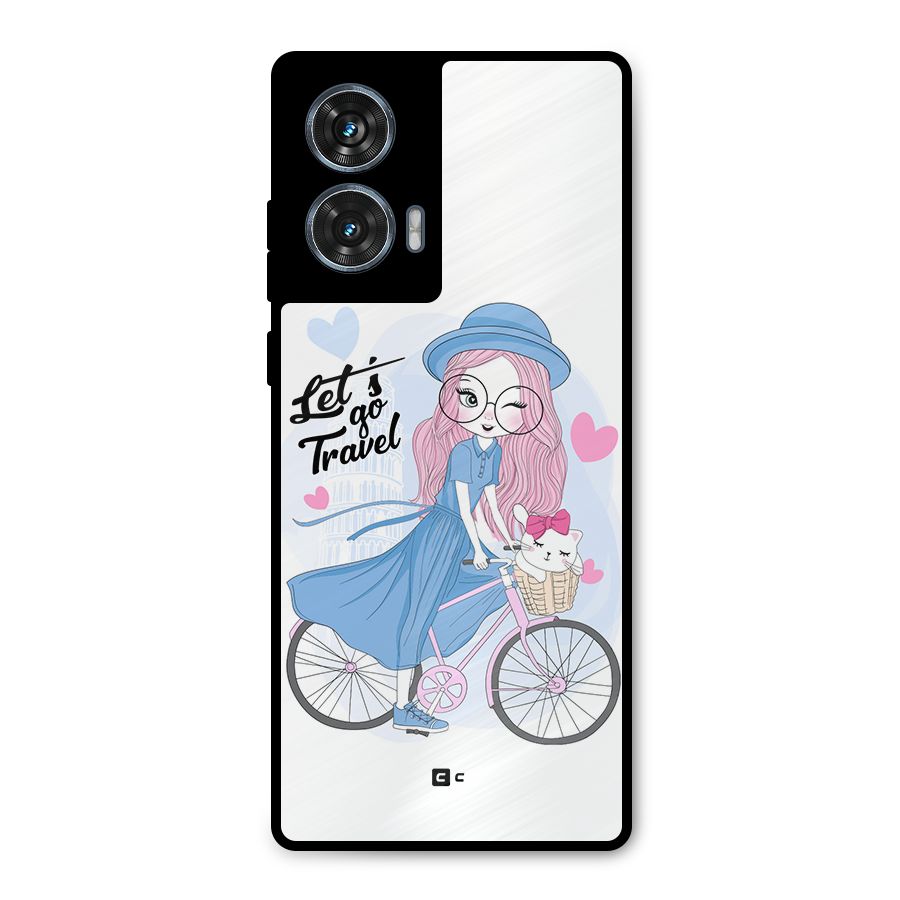 Lets Go Travel Metal Back Case for Motorola Edge 50 Fusion
