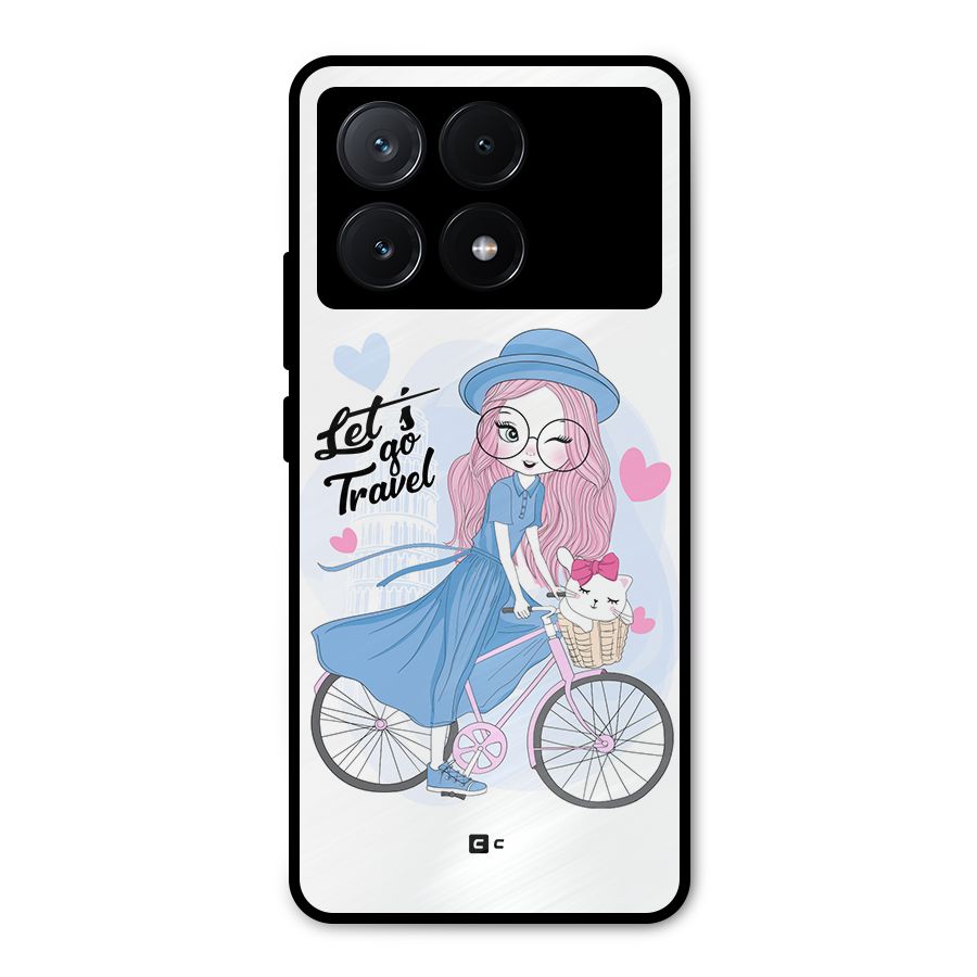 Lets Go Travel Metal Back Case for Poco X6 Pro