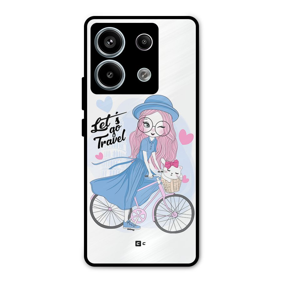 Lets Go Travel Metal Back Case for Redmi Note 13 Pro 5G