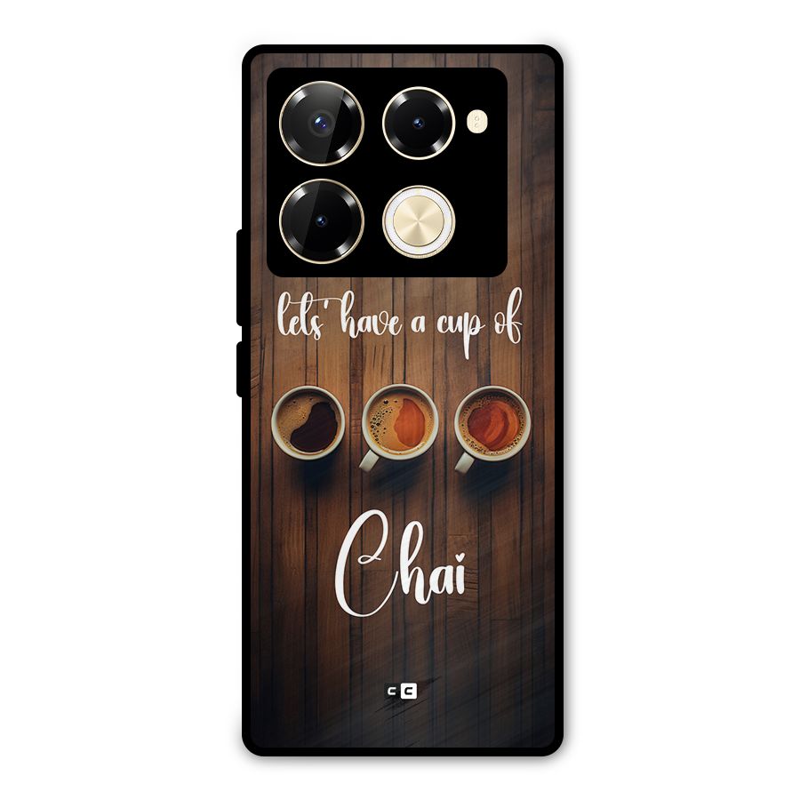 Lets Have A Cup Of Chai Metal Back Case for Infinix Note 40 Pro Plus