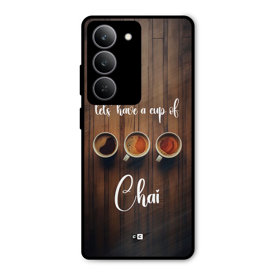 Lets Have A Cup Of Chai Metal Back Case for Realme 14x