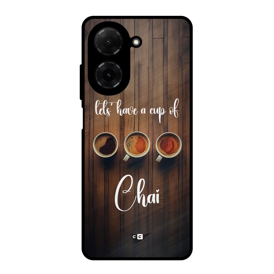 Lets Have A Cup Of Chai Metal Back Case for Redmi A5 4G