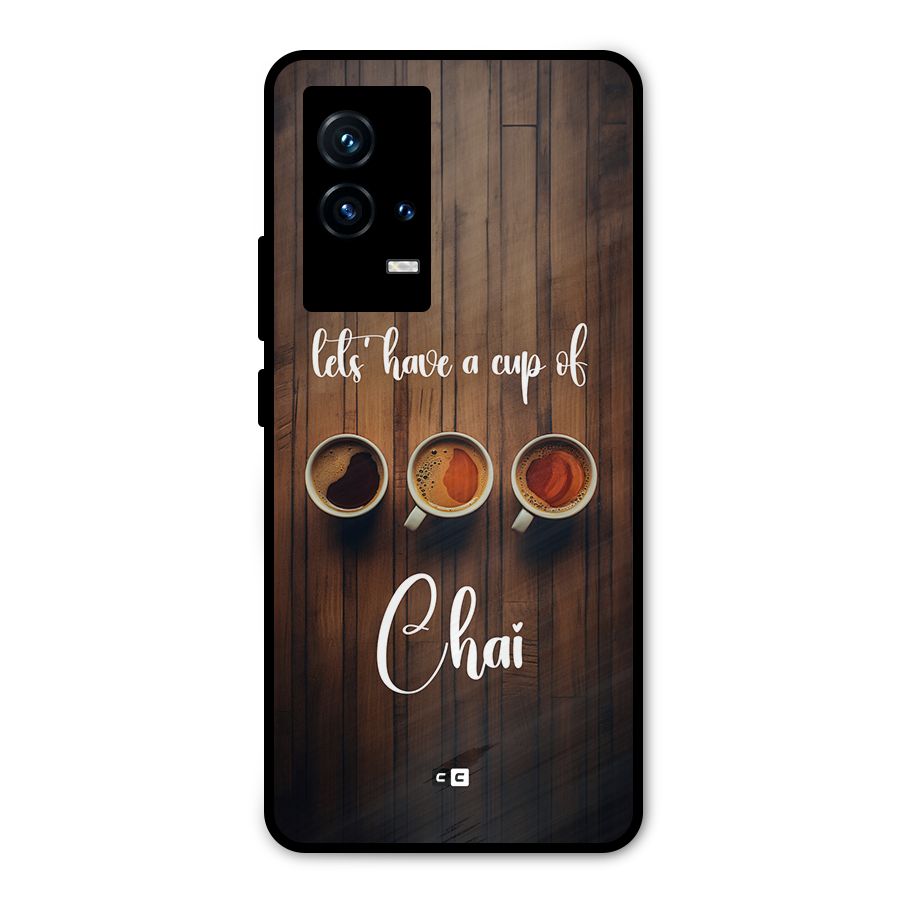 Lets Have A Cup Of Chai Metal Back Case for iQOO 9 5G