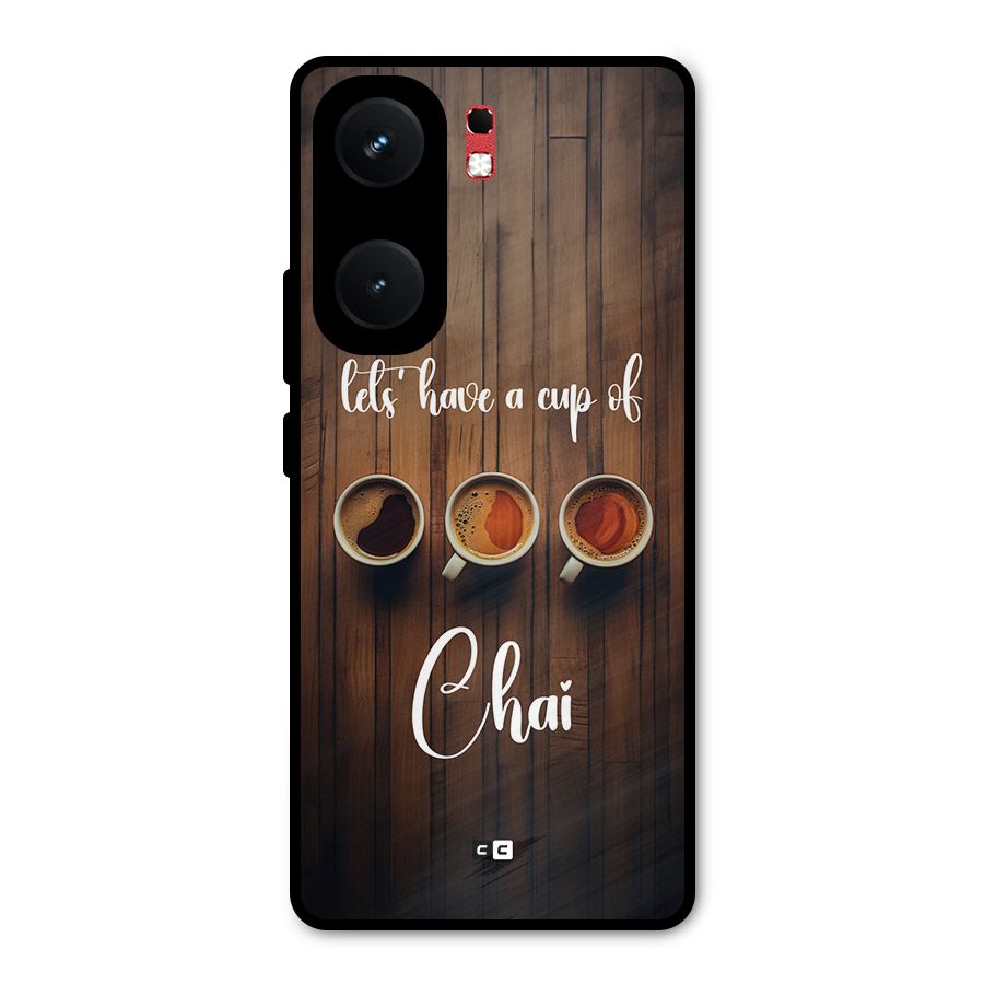 Lets Have A Cup Of Chai Metal Back Case for iQOO Neo 9 Pro