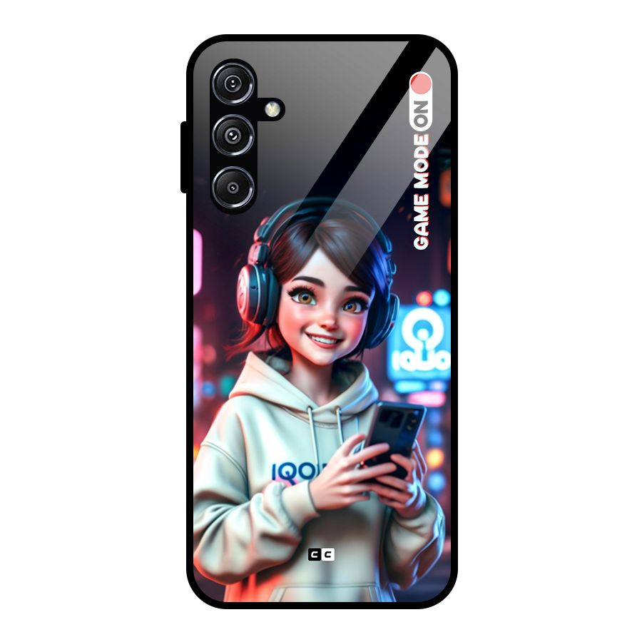 Lets Play Glass Back Case for Galaxy M34 5G