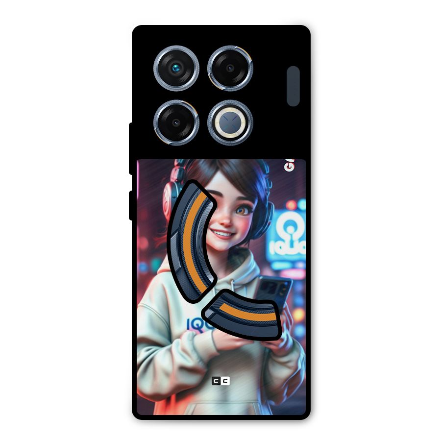 Lets Play Metal Back Case for Infinix GT 20 Pro