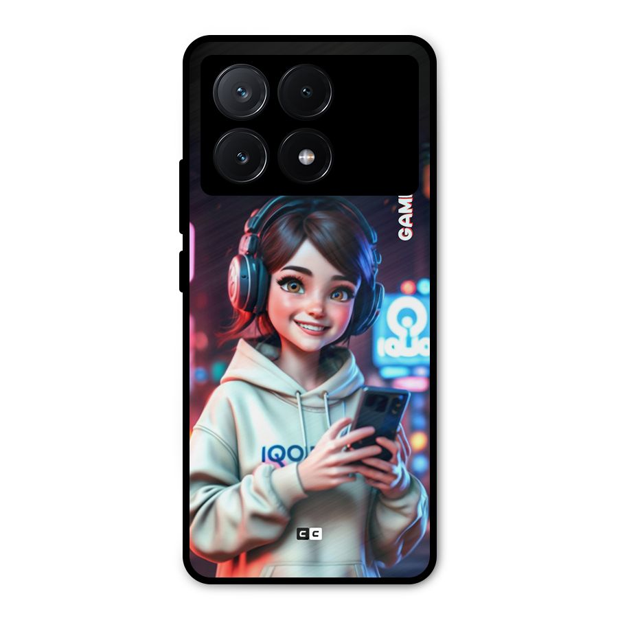 Lets Play Metal Back Case for Poco X6 Pro