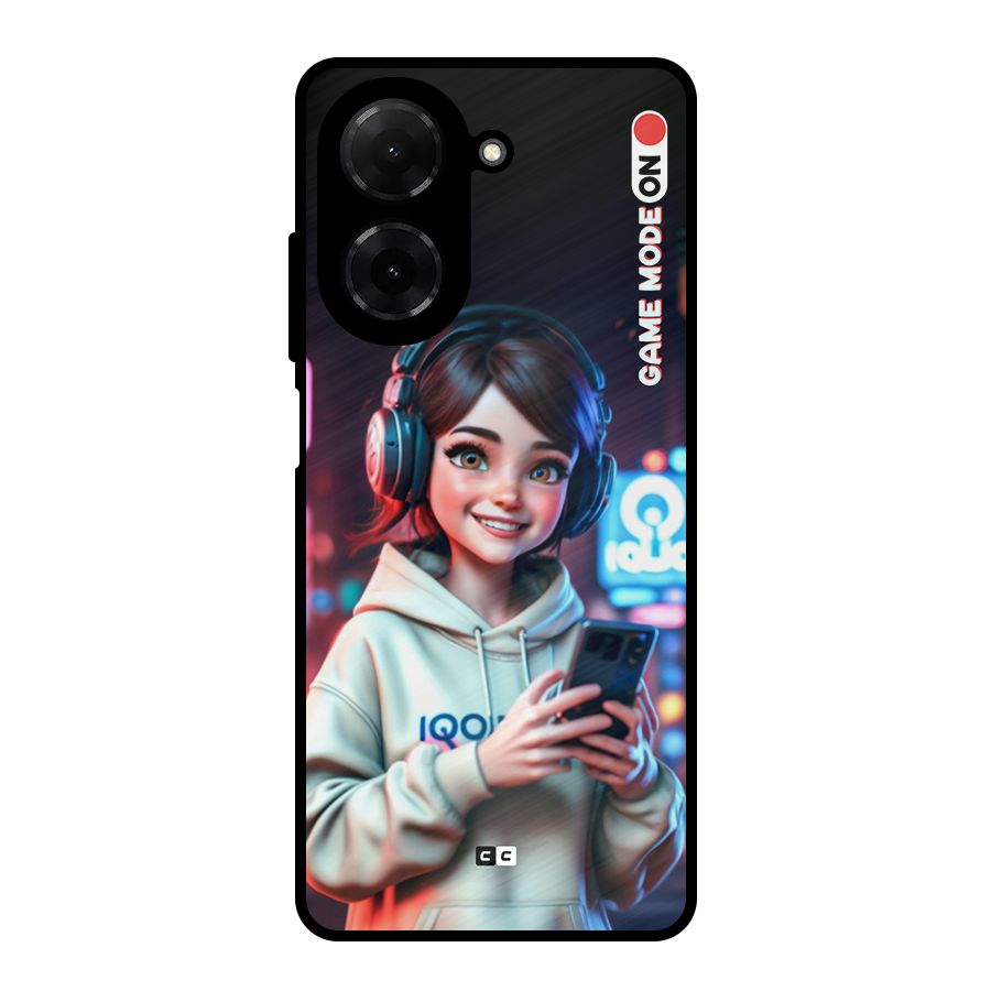 Lets Play Metal Back Case for Redmi A5 4G