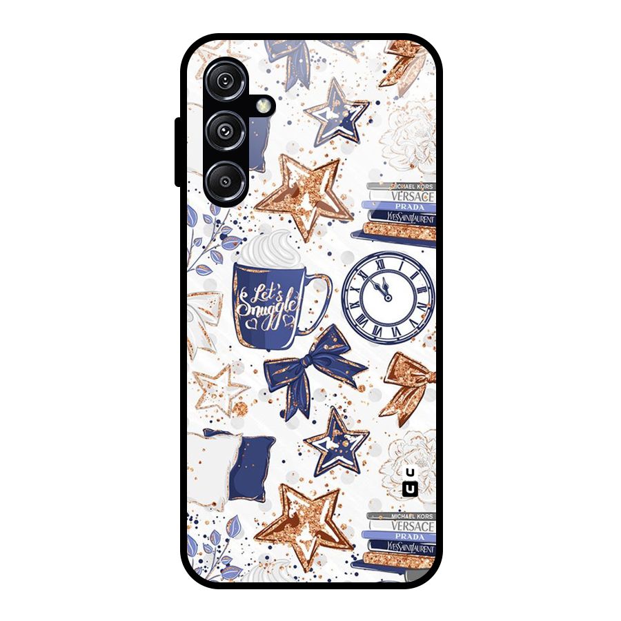 Lets Snuggle Glass Back Case for Galaxy M34 5G