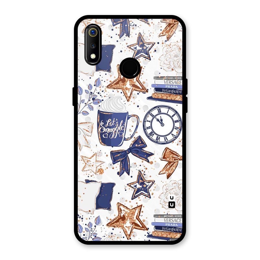 Lets Snuggle Glass Back Case for Realme 3i