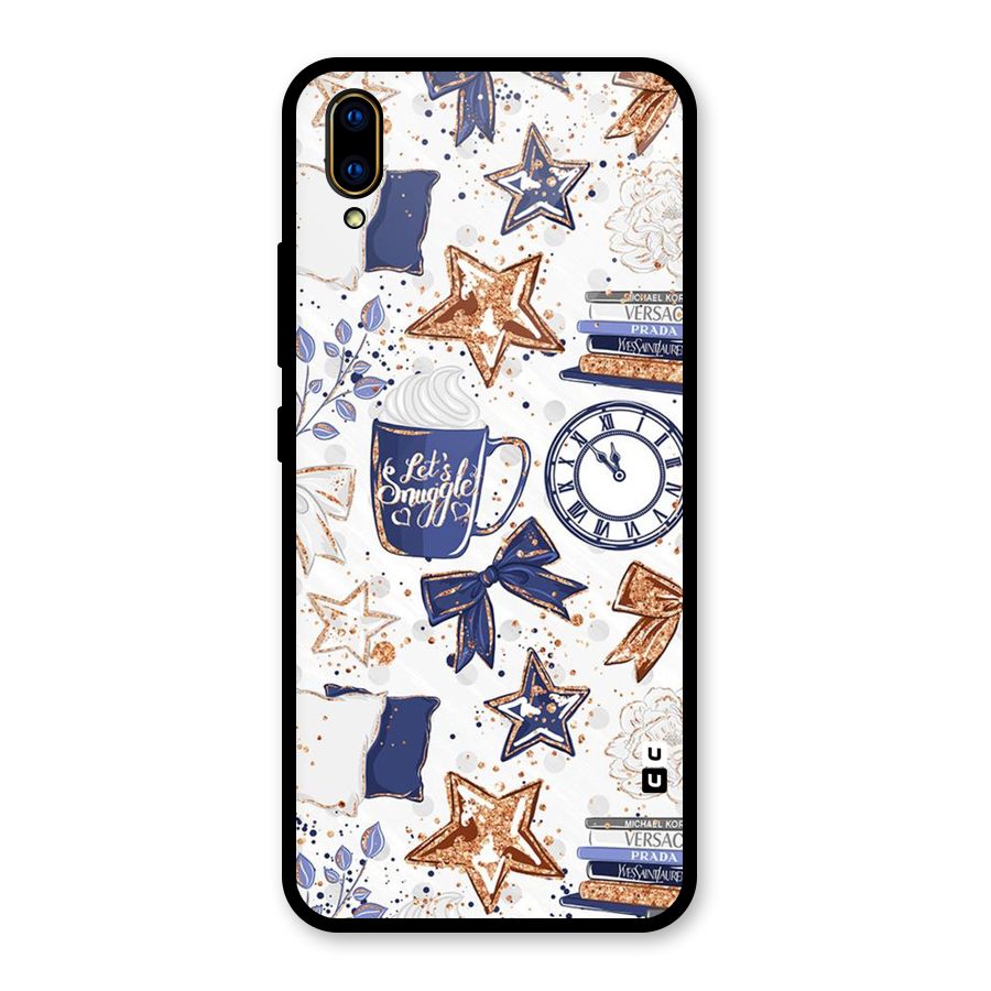 Lets Snuggle Glass Back Case for Vivo V11 Pro