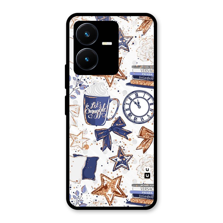 Lets Snuggle Glass Back Case for Vivo Y22s