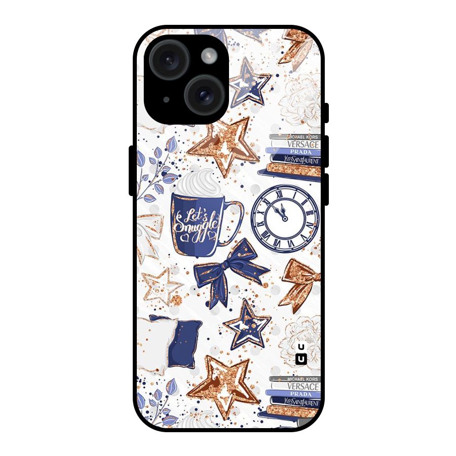 Lets Snuggle Glass Back Case for iPhone 15